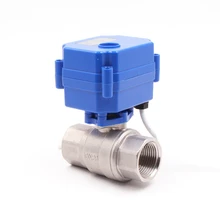Dn15 dn20 dn25(жидкокристаллический дисплей) 9-24 v из нержавеющей стали с подкладкой Электрический автоматический механизированный водопроводный потока контрольный шаровой кран