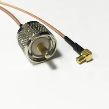 UHF штекер PL259 переключатель MCX мужчины прямым углом RG178 кабель 15 см " для WI-FI антенны