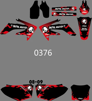 

3M 4 STYLES Motorcycle Dirt Bike PIT Bike GRAPHICS BACKGROUNDS DECALS STICKERS FOR HONDA CRF250R CRF250 2008 2009