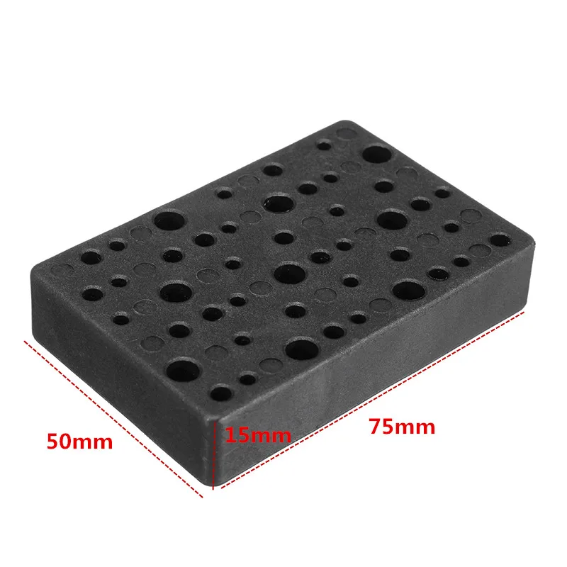Hilda Electric 48 Holes Drill Bit Storage Block Box Case for Dremel Rotary Tool Accessories