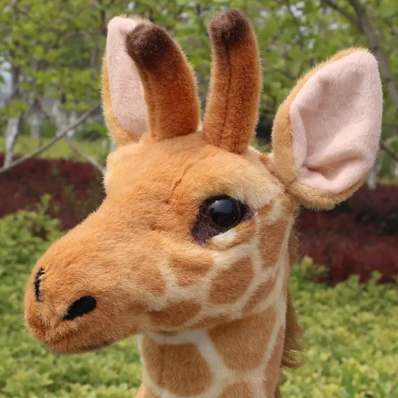 60-120 см, большой размер, имитация жирафа, плюшевая игрушка, мягкая, Реалистичная, дикая кукла, игрушки высокого качества, подарки для детей