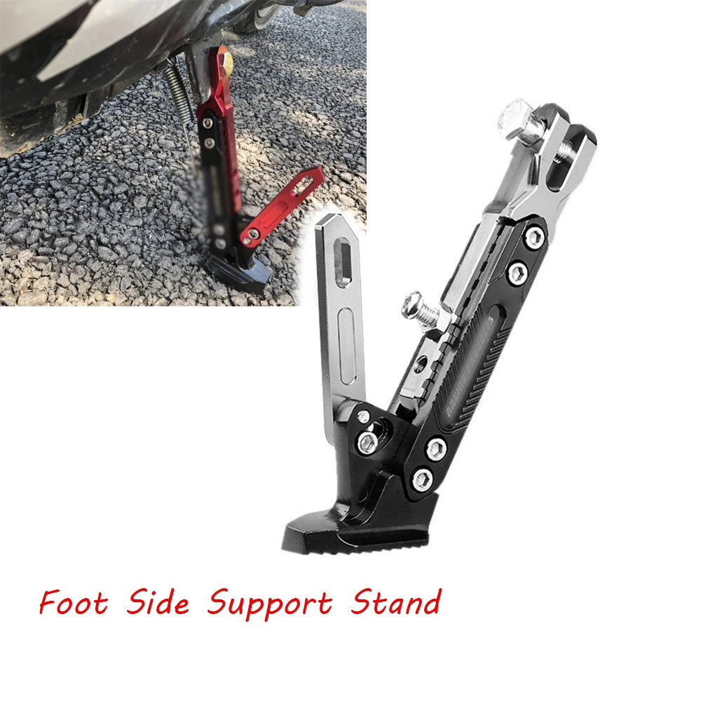 

Foot Side Support Stand for YAMAHA NMAX 155 2015 2016 N-MAX 125 Motor Accessories Universal Aluminum alloy Adjustable