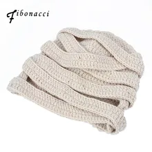 Осень Зима Мумия шапочки ручной работы вязаная шляпа в стиле пэтчворк Skullies шапки для мужчин и женщин смешная шапка Хэллоуин