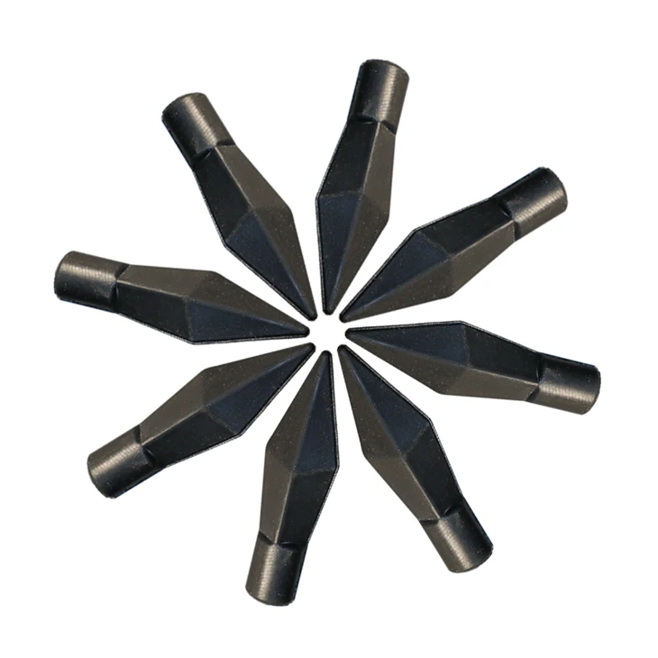 Black rubber archery arrow broadheads coverup arrow points archery shooting game arrow tips