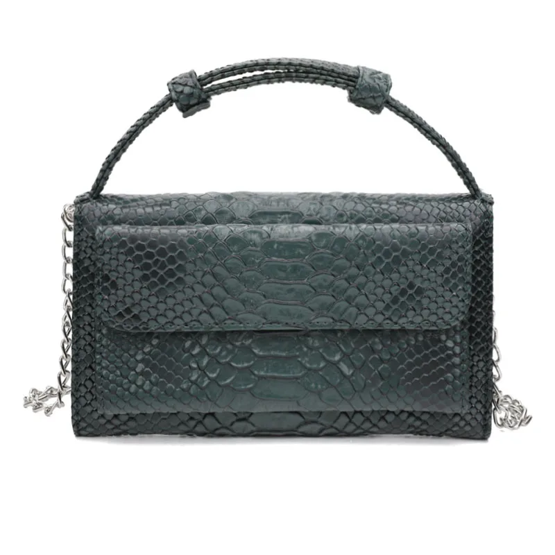 

2019 Fashion Brand Genuine Leather Shoulder Crossbody Bag Small Crocodile Pattern Tote Messenger Bags Clutch Chain Women's Purse