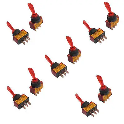 10 шт. 12VDC 20A ON/OFF красная лампа 12 мм монтаж Диаметр резьбы. Тумблер