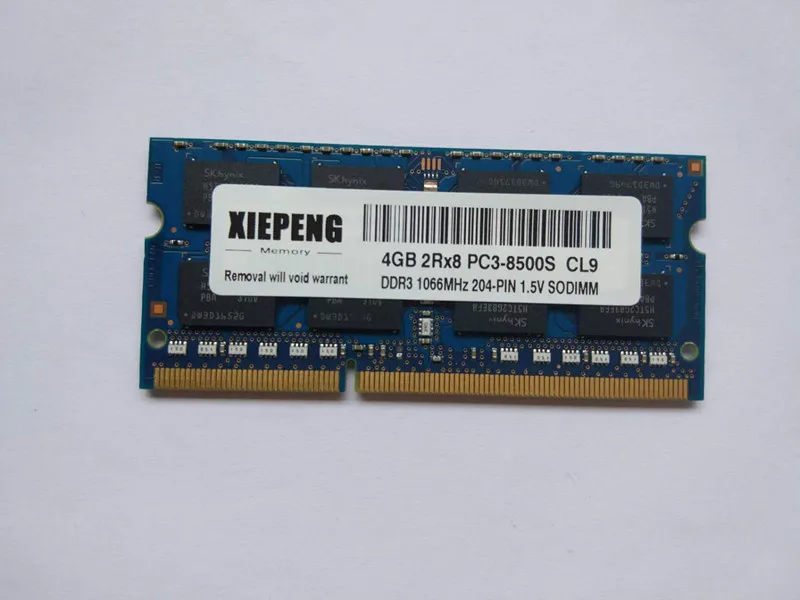 8GB 2Rx8 PC3-8500S 1066 MHz DDR3 4gb 1066 MHz Память ноутбука 2G pc3 8500 ноутбук 204-PIN SODIMM ram