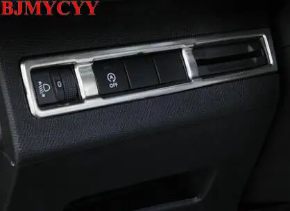BJMYCYY подходит для 2017 Peugeot 5008 3008 GT аксессуары из нержавеющей стали кнопки