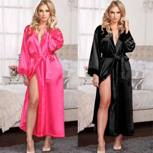 Bride Robes Sexy Long Wedding Bride Bridesmaid Robe Women Sexy Bathrobe Bridal Kimono Robe