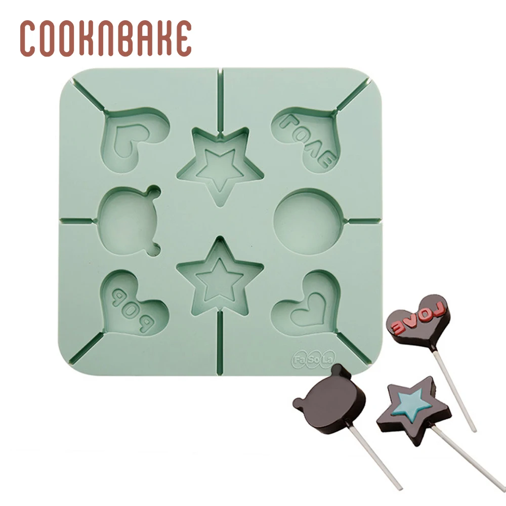 Силиконовая форма COOKNBAKE для леденцов шоколадных мишек конфет в форме сердца