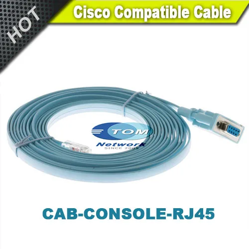 Новый кабель CAB-CONSOLE-RJ45 консоль RS232 DB9 гнездо к RJ45 6 футов для cisco маршрутизатор swtich ap