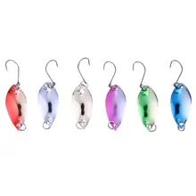 Новинка, 6 шт., металлические рыболовные крючки, рыболовные блесны, приманки для окуня, набор рыболовных снастей, тройные Крючки, 6 цветов, рыболовные крючки, инструмент, аксессуары