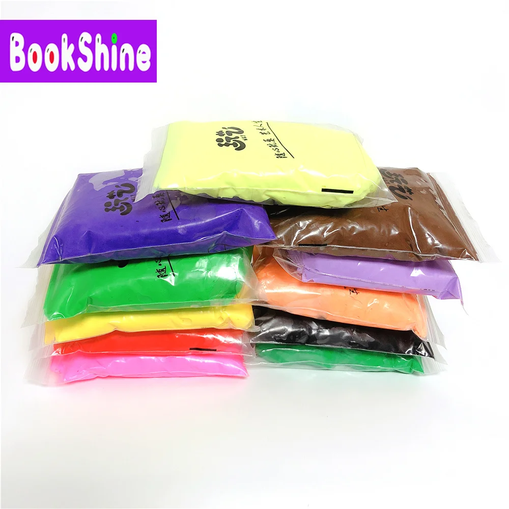 

100g/bag 12Color for Choice Super Light Clay Educational Toy Special DIY Plasticine Air Drying Soft Polymer Modelling Clay Toys
