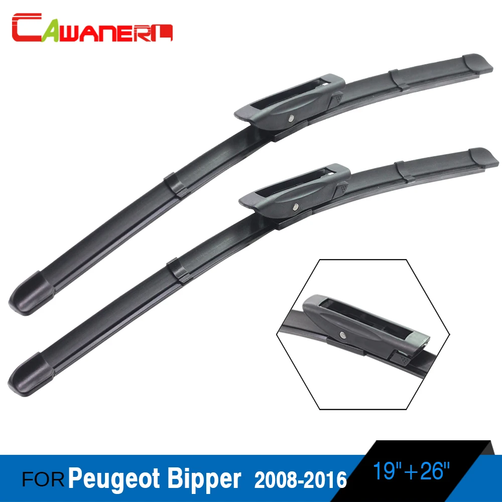 Cawanerl 1Pair Car Soft Rubber Window Wiper Blade Windshield