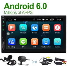 Wireless Camera EinCar Android 6.0 Quad Core Double Din Car Stereo In Dash GPS Navigation Head Unit Bluetooth 4.0 /WIFI /4G/FM