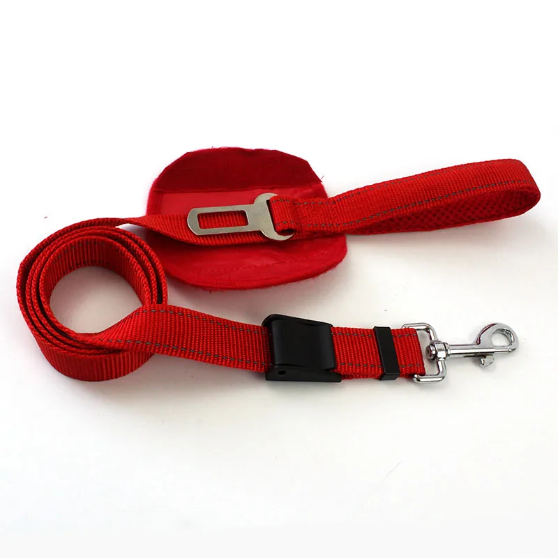 Adjustable Dog Seat Belt Safety Leads Vehicle Leashes Durable Multi