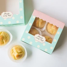 Винтажные платья в горошек украшение окна узор маленький десерт торт коробка яйцо tart держатель упаковочные коробки упаковочные поставки