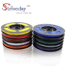 100 м/рулон 328ft UL 100724awg многожильный провод электрическая линия кабель pcb линия авиакомпания луженая медная проволока DIY