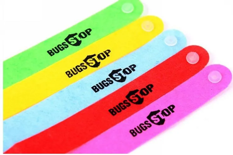 NEW ANTI MOSQUITO BUG REPELLENT WRIST BAND BRACELET, ADJUSTABLE SIZE  Non Toxic Deet Free (8)