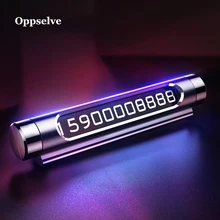 Temporary Car Parking Card Phone Holder Number Card Plate Notification Night Light Auto Sticker Car Styling Telephone Number Pad rylybons car styling telephone number card sticker rotatable night luminous temporary car parking card hidden phone number card