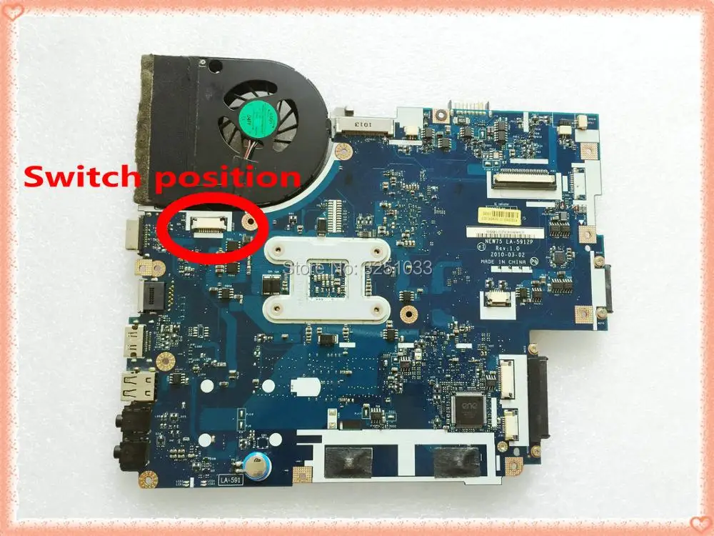 Para acer aspire 5552G 5551G 5551 portátil placa madre LA-5911P = NEW75 LA-5912P + disipador de calor + CPU = LA-5911P probado perfecto trabajo Para acer aspire 5552G 5551G 5551 portátil placa madre LA-5911P = NEW75 LA-5912P + disipador de calor + CPU = LA-5911P probado perfecto trabajo