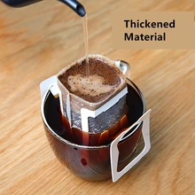 HIKUUI 50 шт/100 шт одноразовый для кофе фильтр сумки портативные фильтры для Кофе натуральный ушной Стиль фильтры чай кофе инструменты