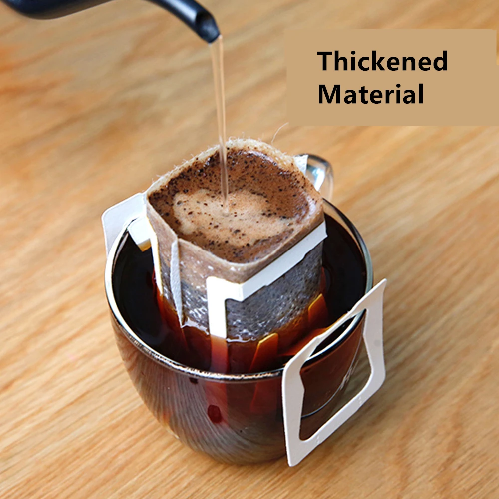 HIKUUI 50pcs/100pcs Disposable Coffee Filter Bags Portable Coffee