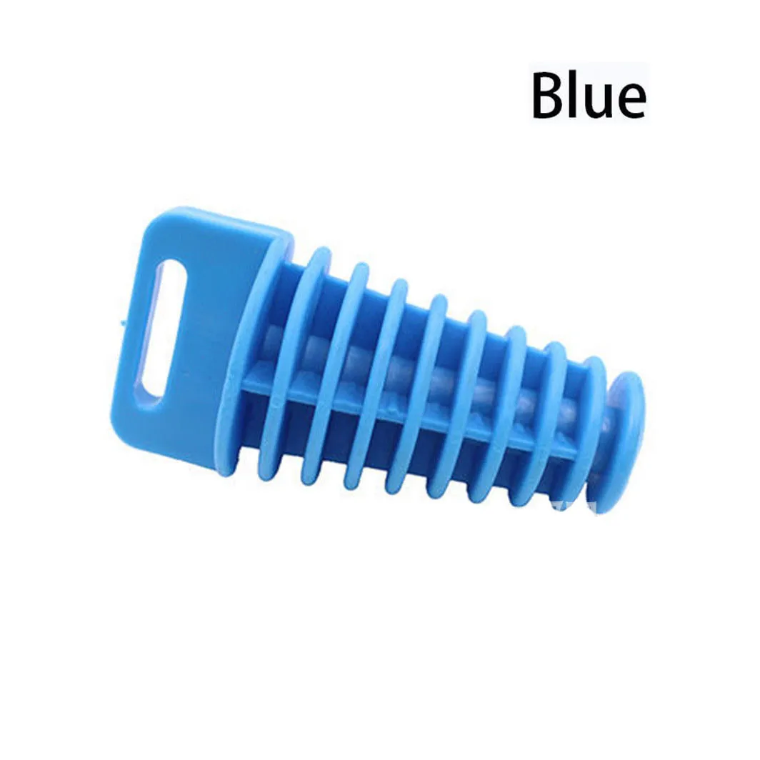 Новая выхлопная труба глушитель выхлопа мотоцикл глушитель вымойка Заглушка с трубкой движение выдувное приспособление тишина аксессуары для мотоциклов - Цвет: Blue