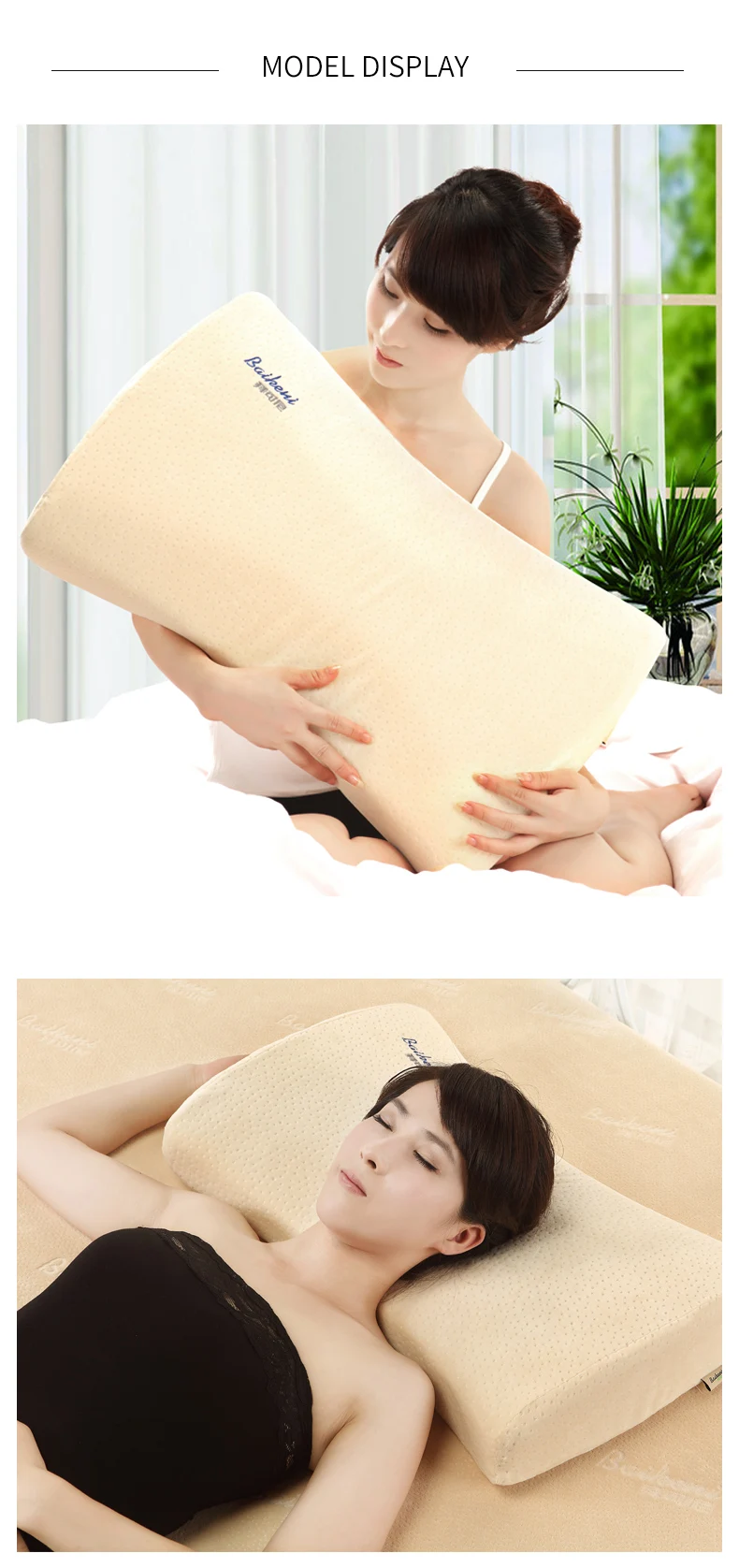 6040 пены памяти подушка Ортопедическая здравоохранения Ортопедическая подушка для шеи медленный отскок постельные принадлежности подушки