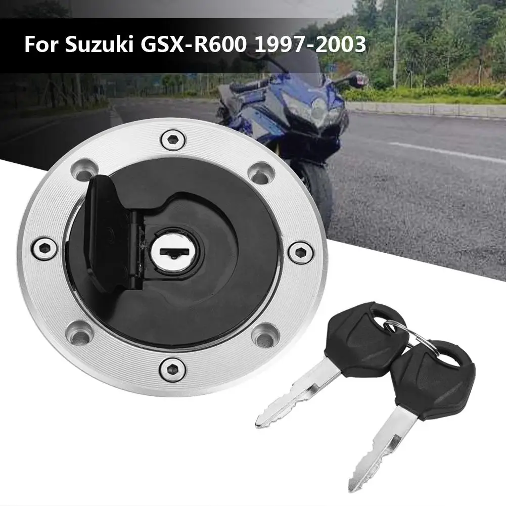 Fuel Gas Tank Cap Cover with Keys for Suzuki GSXR 600 1997-2003 GSXR 750 1996-2003 GSXR 1000 2001-2002 SV650 SV650S 1999-2002 TL1000S 1997-2001 GSX600F 1998-2001 Fuel Gas Tank Cap Cover with Keys for Suzuki GSXR 600 1997-2003 GSXR 750 1996-2003 GSXR 1000 2001-2002 SV650 SV650S 1999-2002 TL1000S 1997-2001 GSX600F 1998-2001