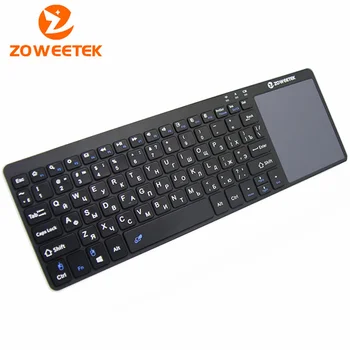 

Zoweetek K12-1 2.4G Russian Wireless Mini Keyboard with Slim Touchpad Mouse for PC Android Google Samsung Smart TV Box HTPC IPTV