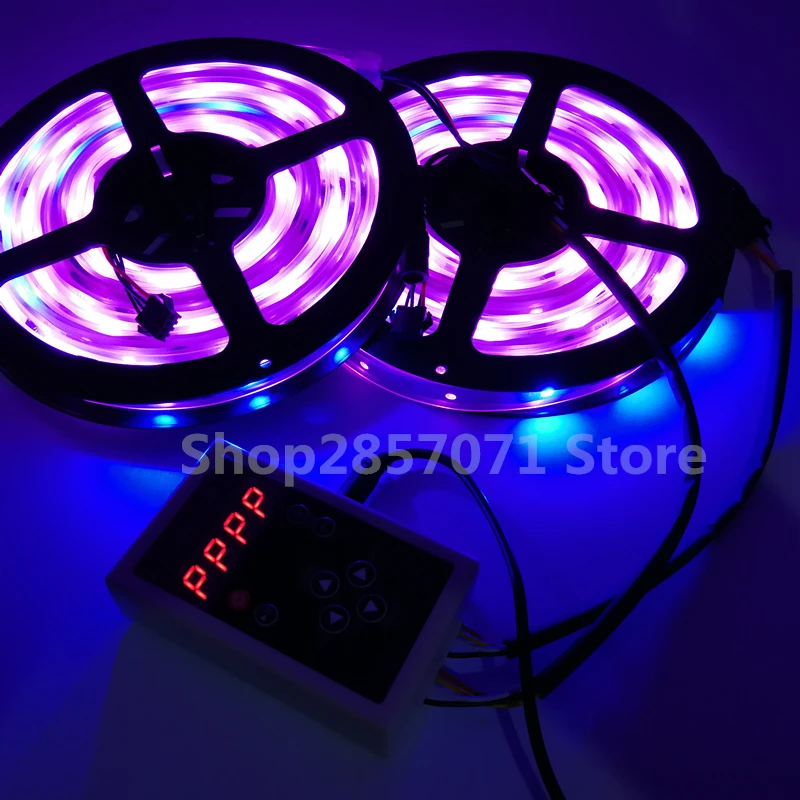 5 м RGB dream magic Светодиодная лента DC12V 6803 IC IP67 водонепроницаемая светодиодная лента 5050 SMD 150 светодиодный гибкий светильник+ 133 программа RF контроллер