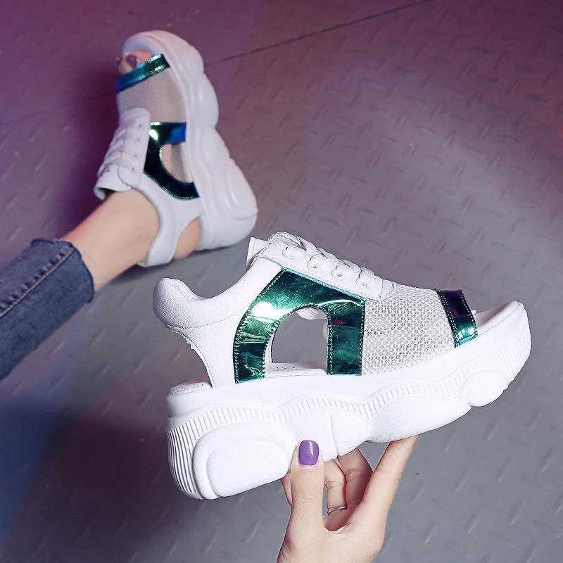 Women Platform Sandals 7 High Heels Summer Casual Chunky Sandals Woman Shoes Platform Wedges Slippers Slides Ladies Creepers Women Platform Sandals 7 High Heels Summer Casual Chunky Sandals Woman Shoes Platform Wedges Slippers Slides Ladies Creepers