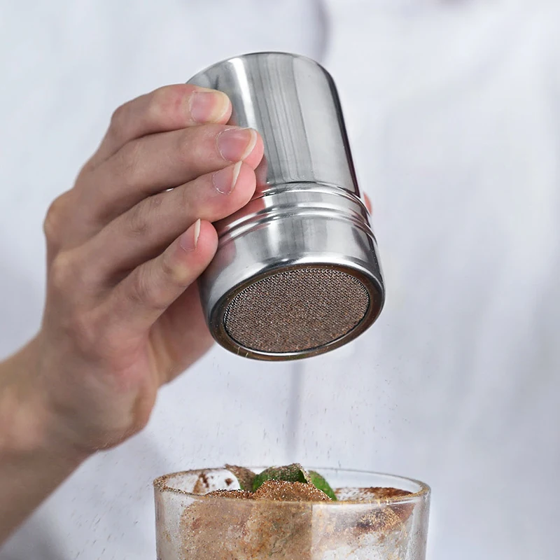 WHISM шейкер из нержавеющей стали спринклерная Мука Сахар Коко шоколадная соль мучной Кофе Сито дозатор пряностей кухонные инструменты