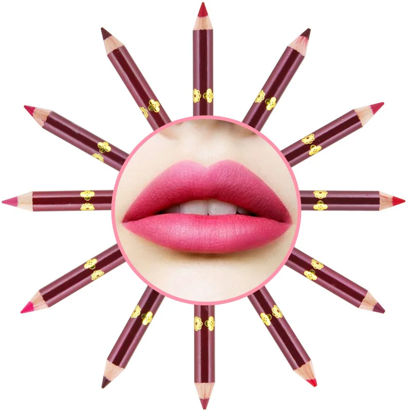 1 шт. 12 цветов стойкий карандаш для губ матовый водонепроницаемый карандаш для губ увлажняющие губные помады инструменты для макияжа карандаш для губ