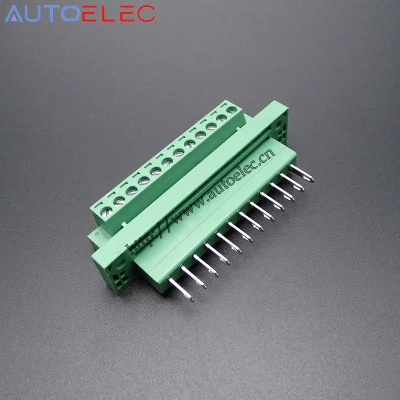 12 pólos plug terminal blocos pcb conector painel 5.08mm passo pino