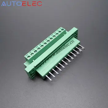 

12poles Plug Terminal Blocks PCB Connector Panel 5.08mm pitch male female straight pin With Screw Lock DFK-MSTB 0710277 4sets