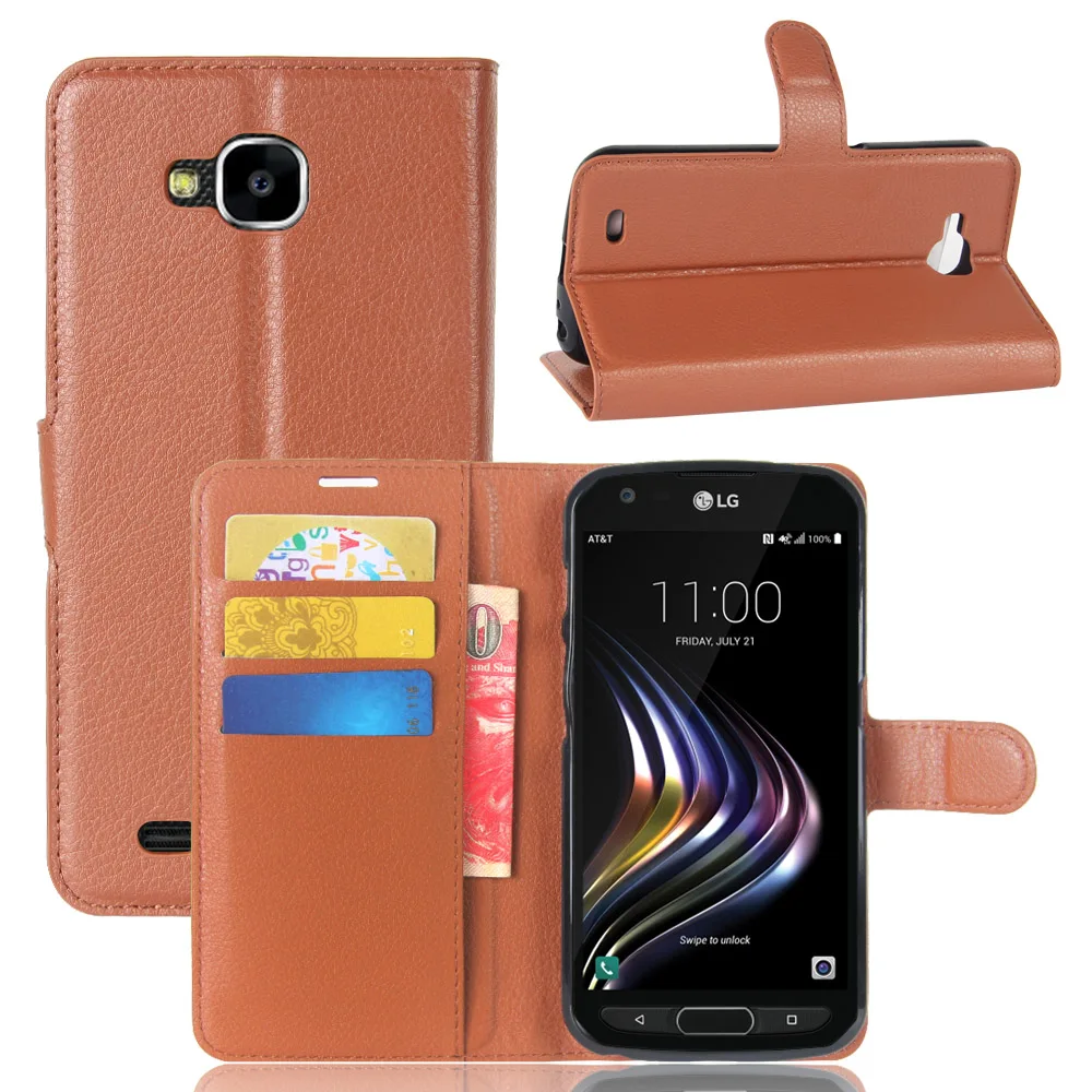 

YINGHUI For LG X Venture Case 5.2" Luxury Wallet PU Flip Leather Phone Case For LG X Venture Cases Back Cover With Stand