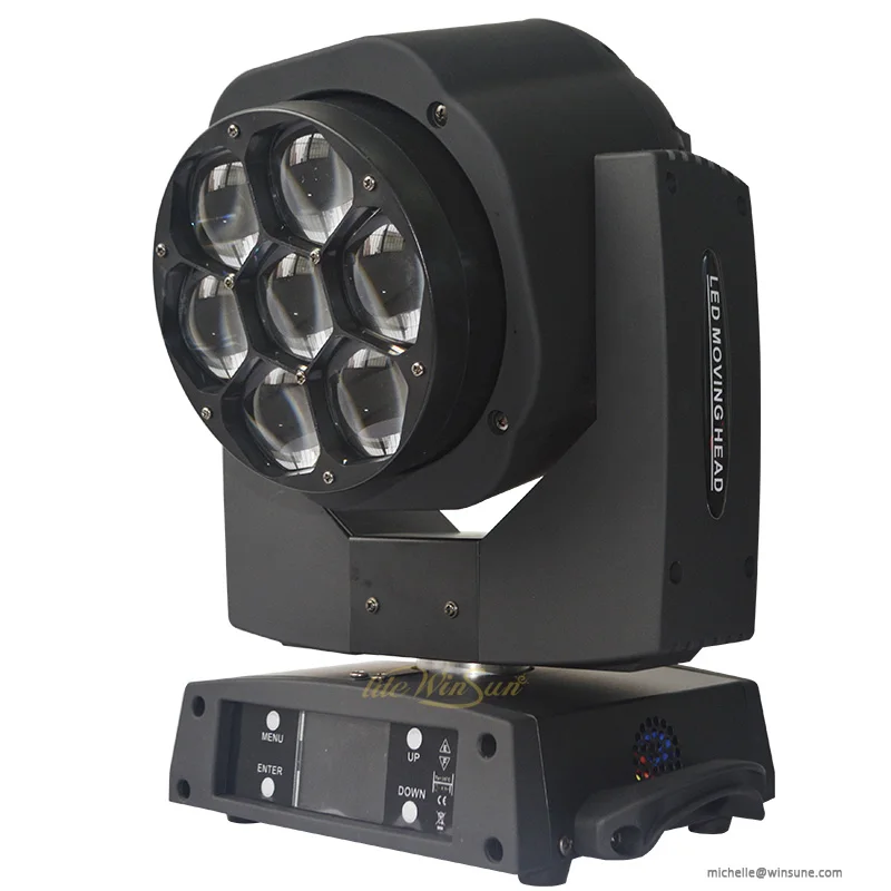 New Led Mini Bee Eye Moving Head Light 7x15W RGBW Professional Stage Lights 4-60 degree Zoom DJ DMX Disco Beam Wash Effect (2)