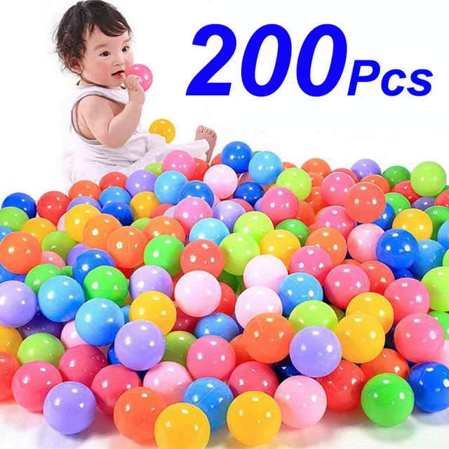 100/150/200PCS Outdoor Sport Ball Colorful Soft Water Pool Ocean Wave Ball Baby Children Funny Toys Eco-Friendly Stress Air Ball 1