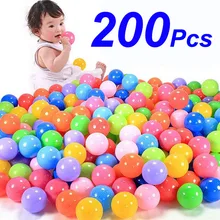 Balle de Sport en plein Air colorée, 100/150/200 pièces, piscine d'eau douce, vague océan, jouets amusants pour bébé, balle anti Stress écologique