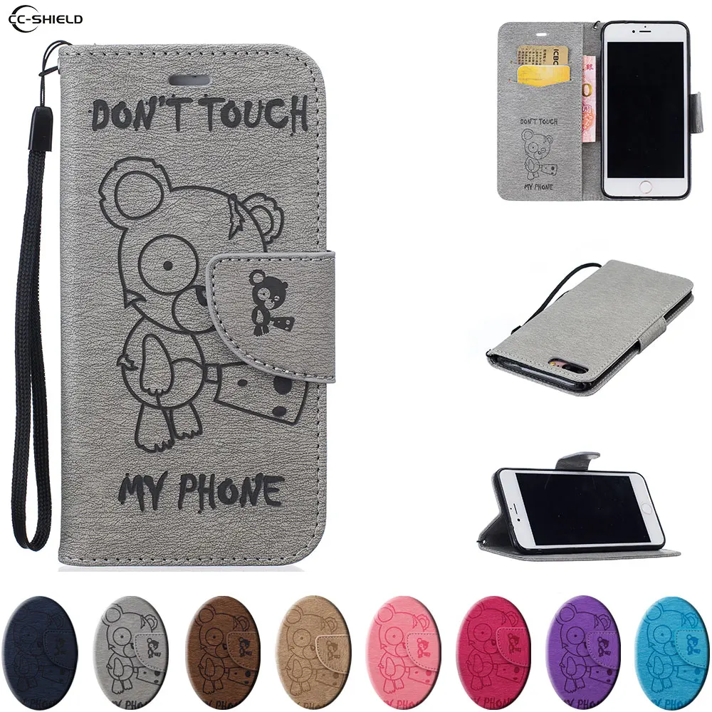 

Flip Case For Apple Iphone 7 PLUS Iphone7 PLUS Mobile Phone Leather Cover For Apple Iphone7PLUS Cases Silicon Wallet Bag Black