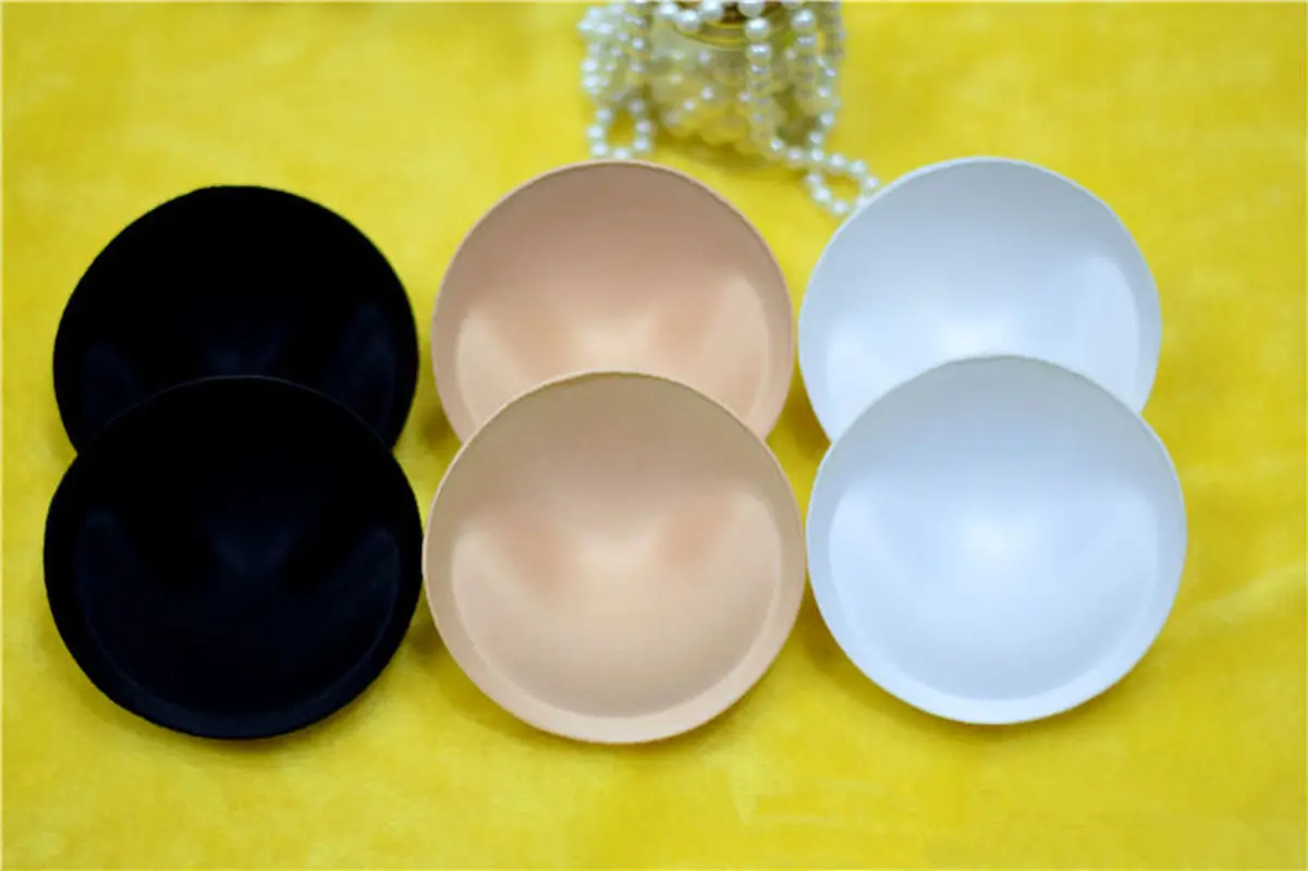 

Women Intimate Accessories 1 Pair/Lot Thick Sponge Insert Breast Enhancer Push Up Sexy Bikini Padded Round Bra Pads For Swimsuit