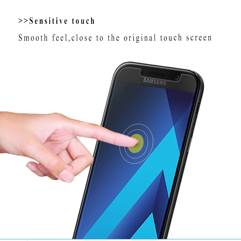 9 H закаленное Стекло Экран протектор для Samsung Galaxy A3 A5 A7 2017 Анти Shatter A320 A520 A720