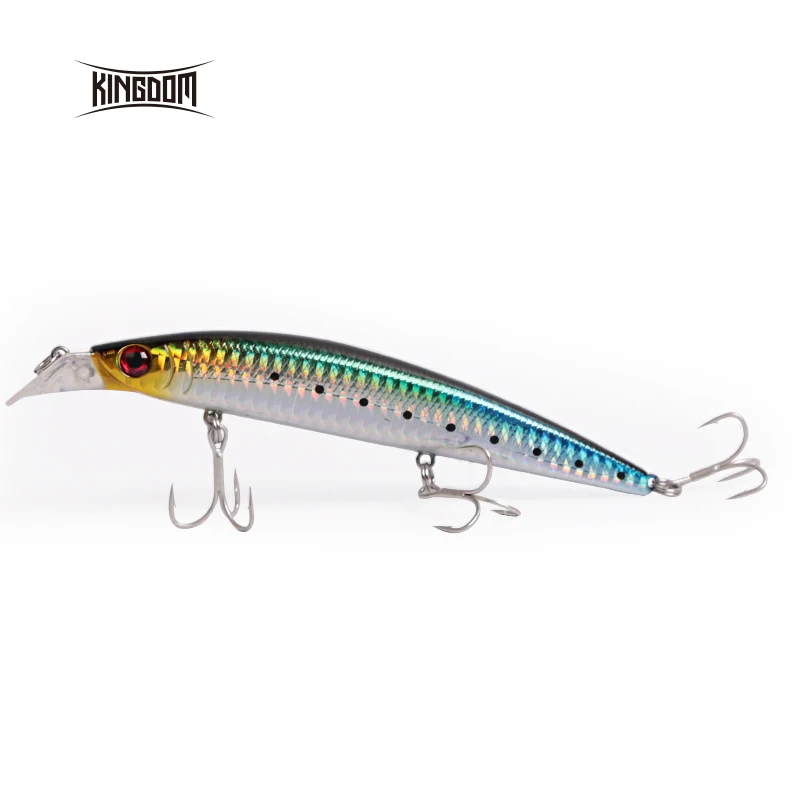 

Kingdom Minnow Lure Jerkbait Minnow Fishing Lure Minnow 125mm 23g Fishing Hooks 5354 Sea Fishing Lure Sealurer Fishing Rattlin