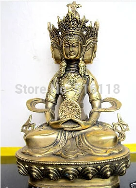 

Beautiful Tibet Buddhism Ksitigarbha Bronze buddha Statue