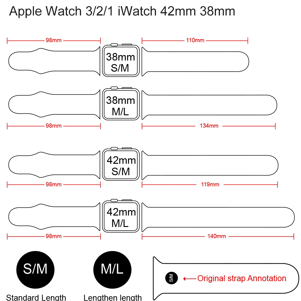 Спортивный силиконовый ремешок от MU SEN для apple watch серии 4/3/2/1 Замена Браслет для наручных часов наручных для apple watch 42mm 38 мм