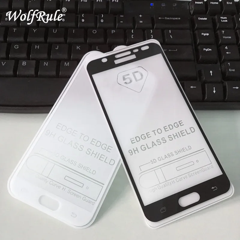 5D полное клеевое Покрытие Закаленное стекло для Samsung Galaxy J7 Prime Защитная пленка