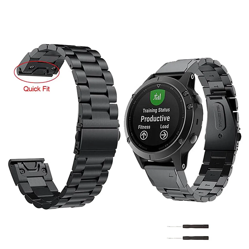 Smartwatch Smartband роскошный браслет из нержавеющей стали с быстросъемным легко подходит для Garmin MARQ 5 стиль смарт-часы ремешки для часов