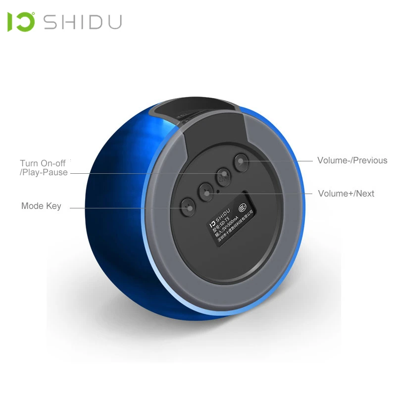 SHIDU 5 Вт Портативный aux bluetooth динамик беспроводной наружный стерео музыка объемный